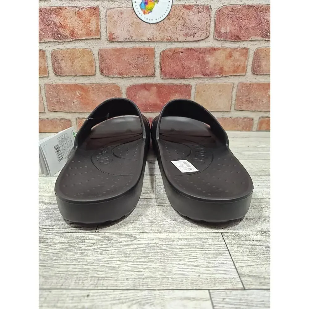 Crocs Slides US Men's Size 13 Black Slip On Breathable Waterproof New With Tags